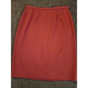Vintage Pendleton Pencil Skirt Women's Size 18 Coral  Knee Length Lined